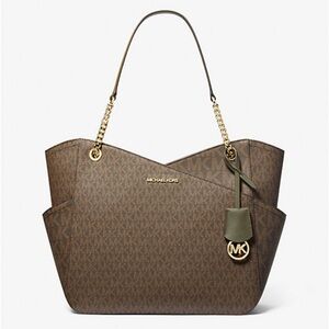 COPY - MICHAEL KORS 
Jet Set Large Logo Shoulder Bag
COLOR OLIVE 
NWT